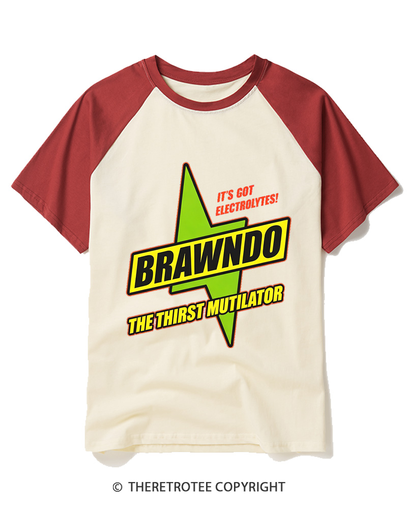 TheRetroTee Brawndo Raglan Baseball T-Shirt