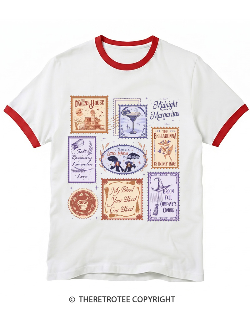 TheRetroTee Midnight Margaritas 1990s Ringer T-shirt