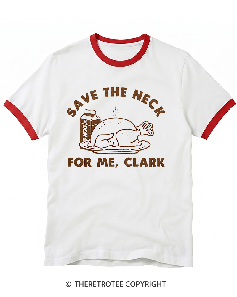 TheRetroTee Funny Thanksgiving 1980s Ringer T-shirt