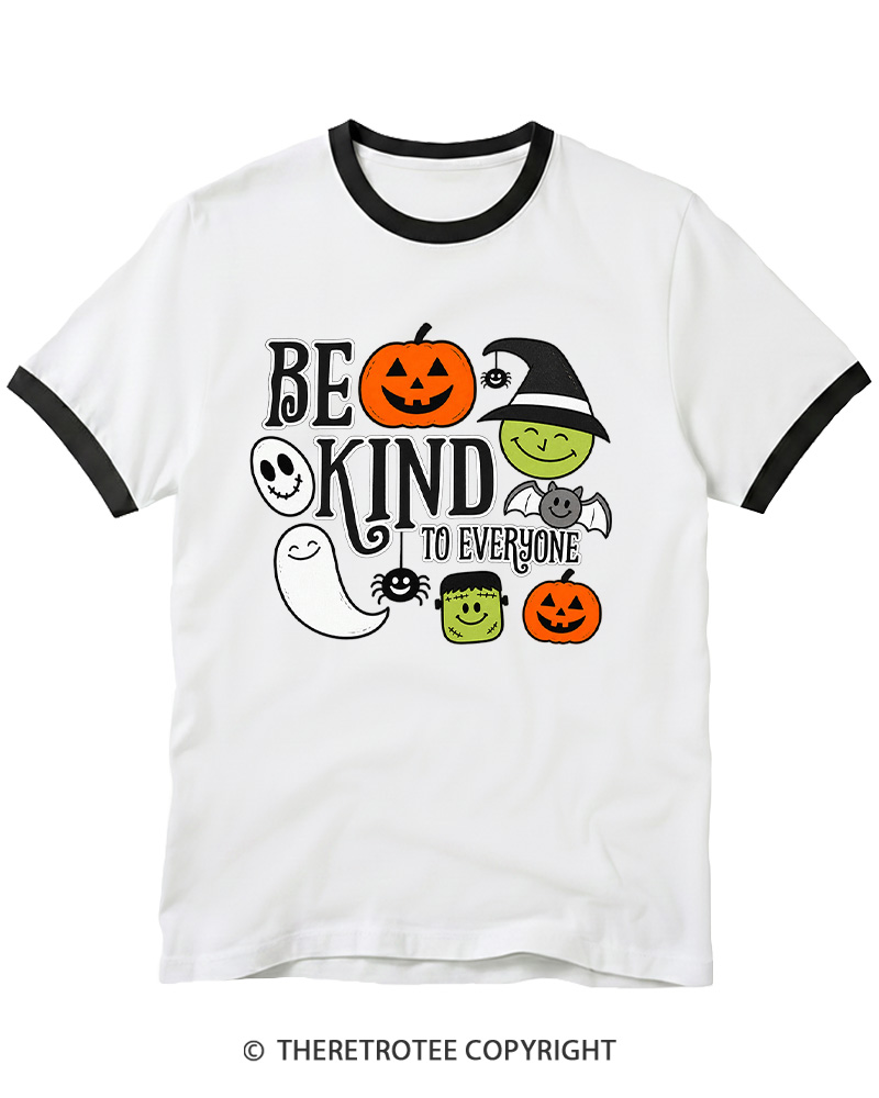 TheRetroTee Halloween Monster 1970s Ringer T-shirt