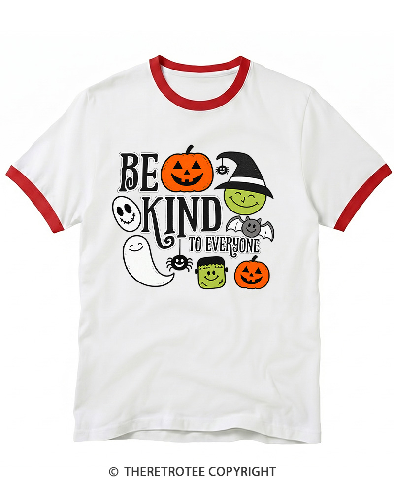 TheRetroTee Halloween Monster 1970s Ringer T-shirt