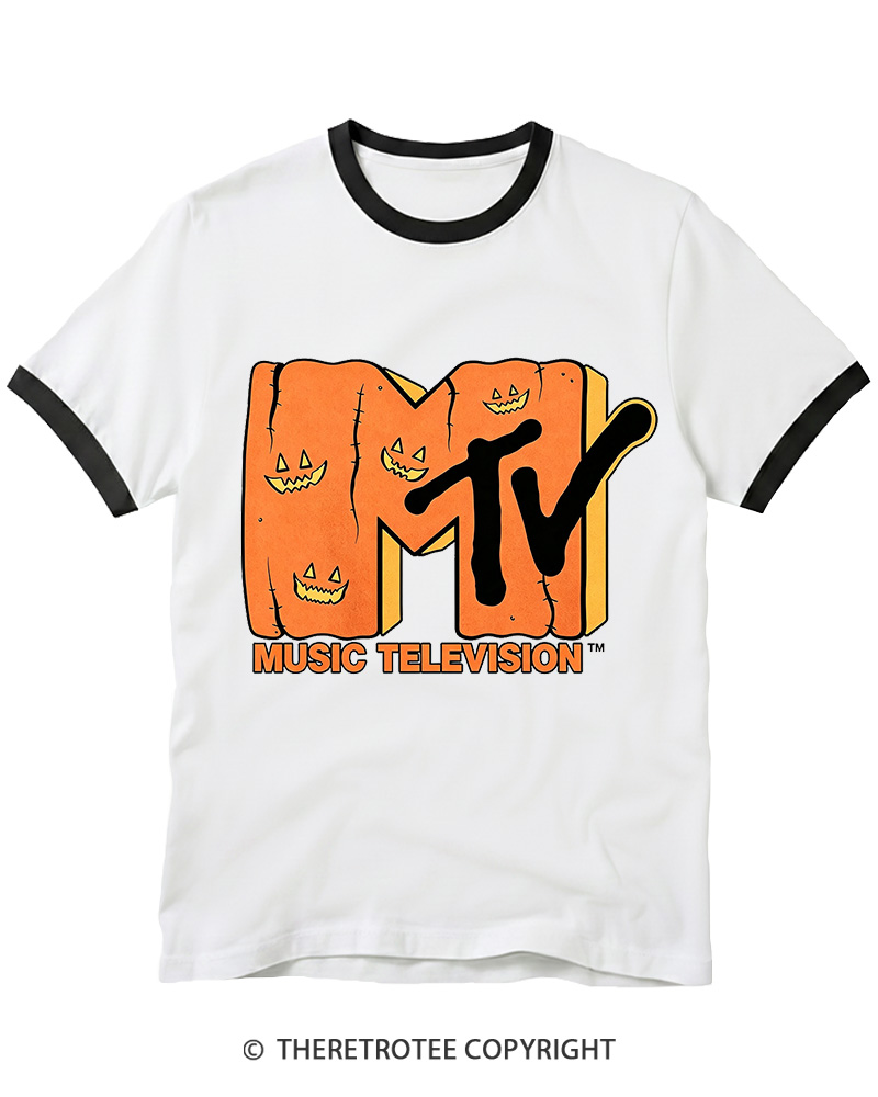 TheRetroTee Music Nostalgia 1990s Ringer T-shirt