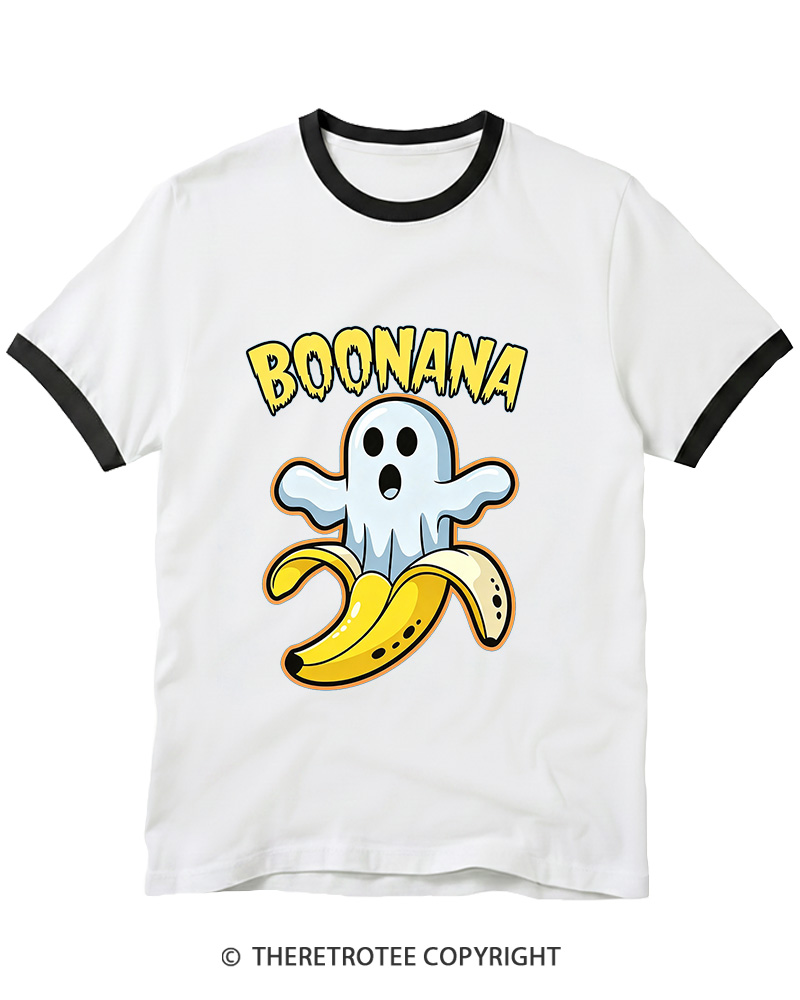 TheRetroTee Boonana 1980s Ringer T-shirt