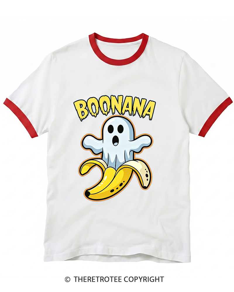 TheRetroTee Boonana 1980s Ringer T-shirt