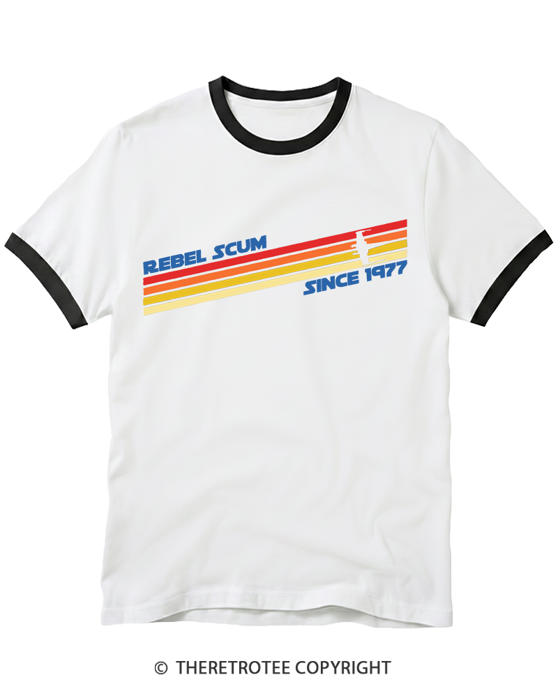 TheRetroTee 1977 Classic Stripes Since 1970s Ringer T-shirt