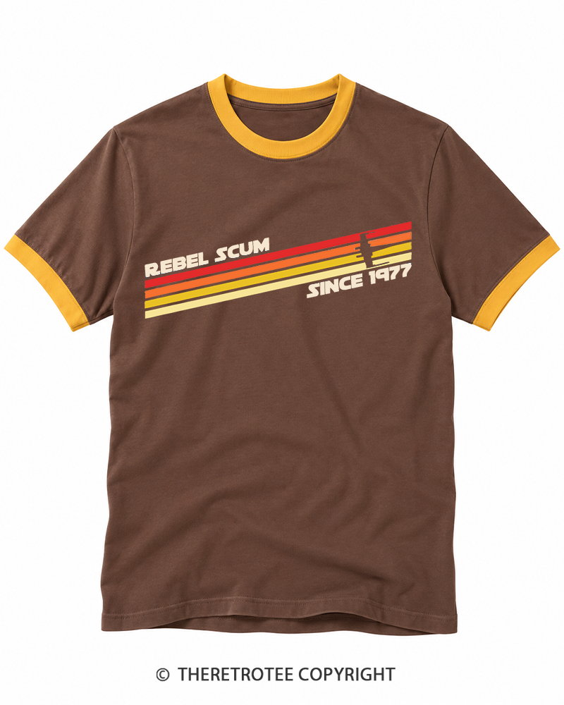TheRetroTee 1977 Classic Stripes Since 1970s Ringer T-shirt