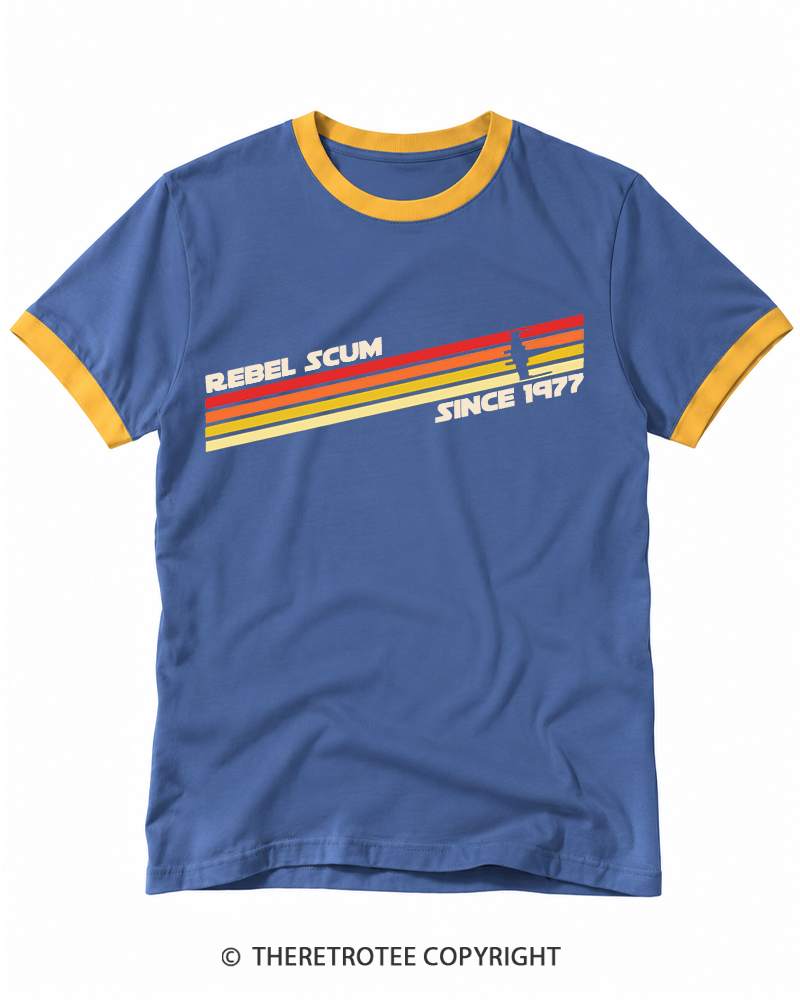 TheRetroTee 1977 Classic Stripes Since 1970s Ringer T-shirt