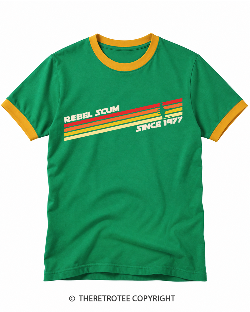 TheRetroTee 1977 Classic Stripes Since 1970s Ringer T-shirt