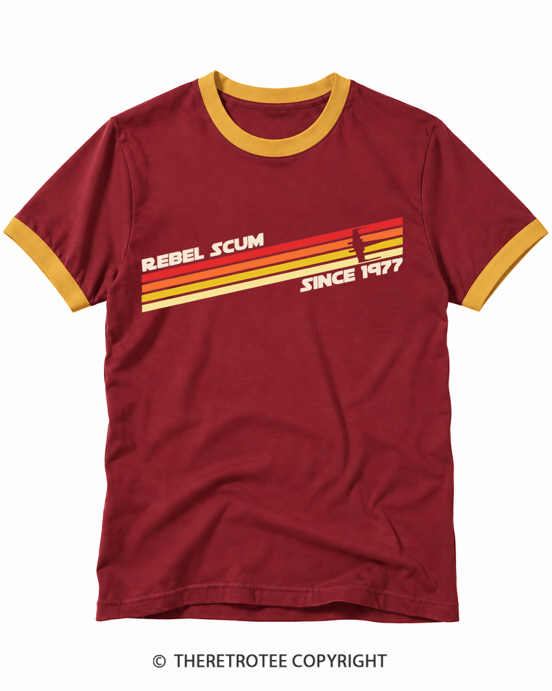 TheRetroTee 1977 Classic Stripes Since 1970s Ringer T-shirt
