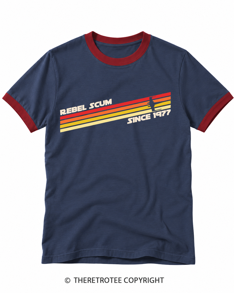 TheRetroTee 1977 Classic Stripes Since 1970s Ringer T-shirt