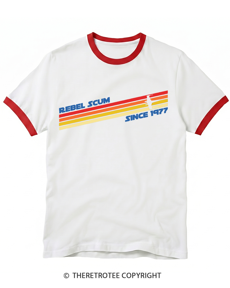 TheRetroTee 1977 Classic Stripes Since 1970s Ringer T-shirt