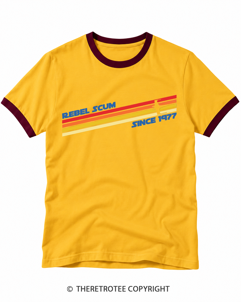 TheRetroTee 1977 Classic Stripes Since 1970s Ringer T-shirt