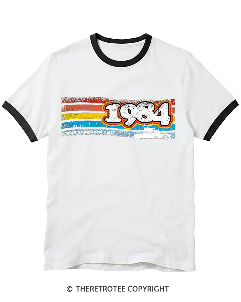 TheRetroTee 1984 Buster 1980s Ringer T-shirt