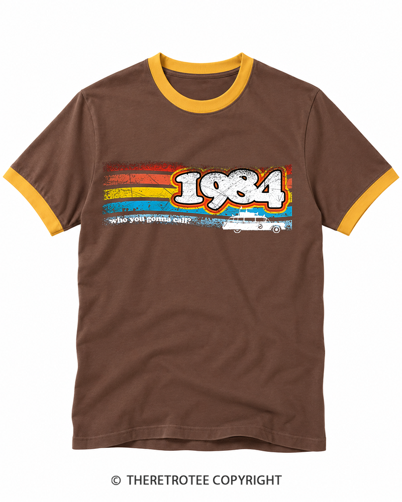 TheRetroTee 1984 Buster 1980s Ringer T-shirt
