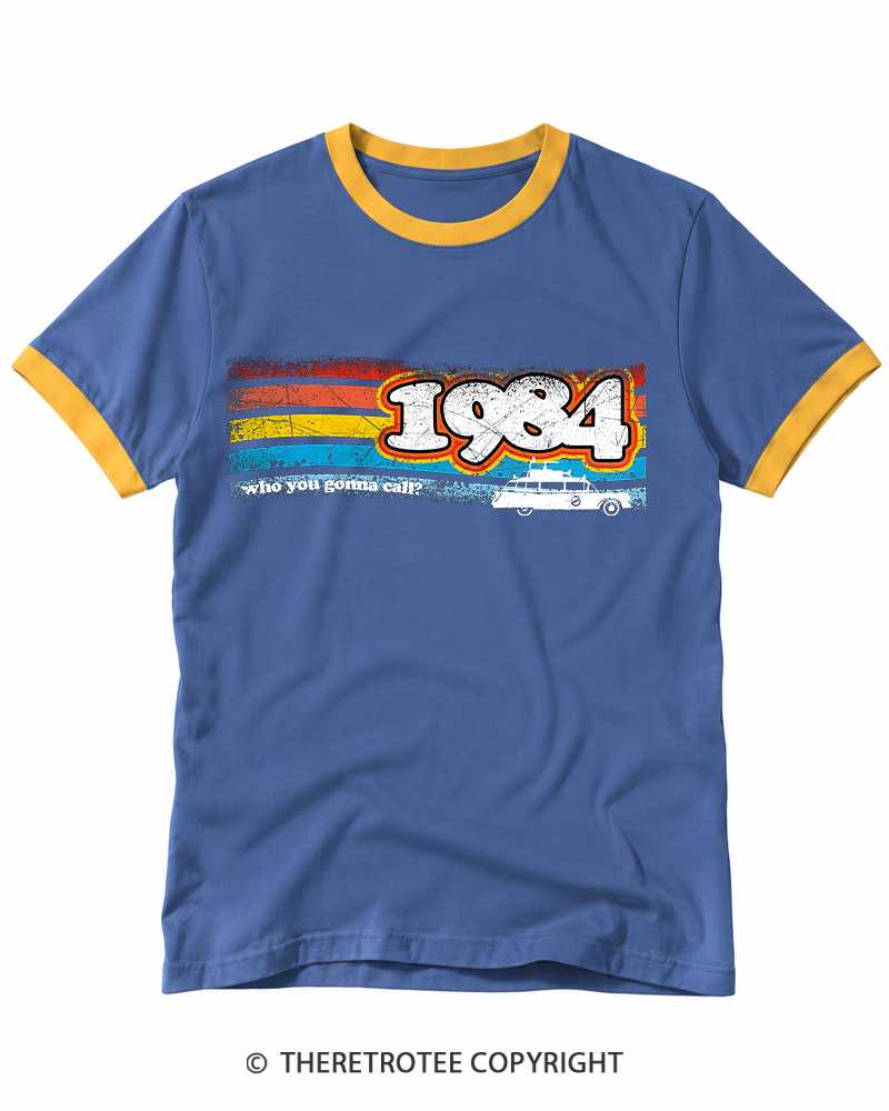 TheRetroTee 1984 Buster 1980s Ringer T-shirt