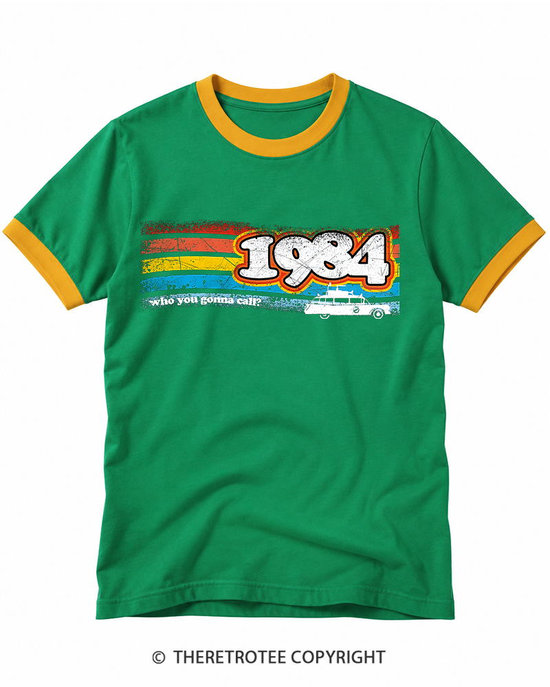 TheRetroTee 1984 Buster 1980s Ringer T-shirt