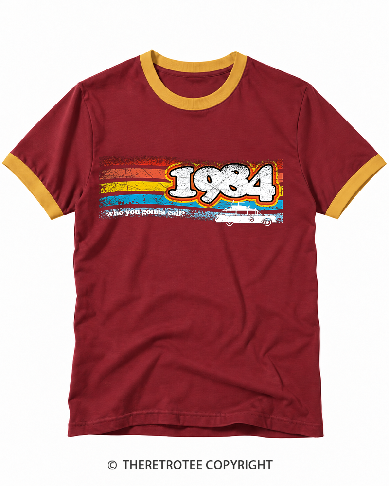TheRetroTee 1984 Buster 1980s Ringer T-shirt