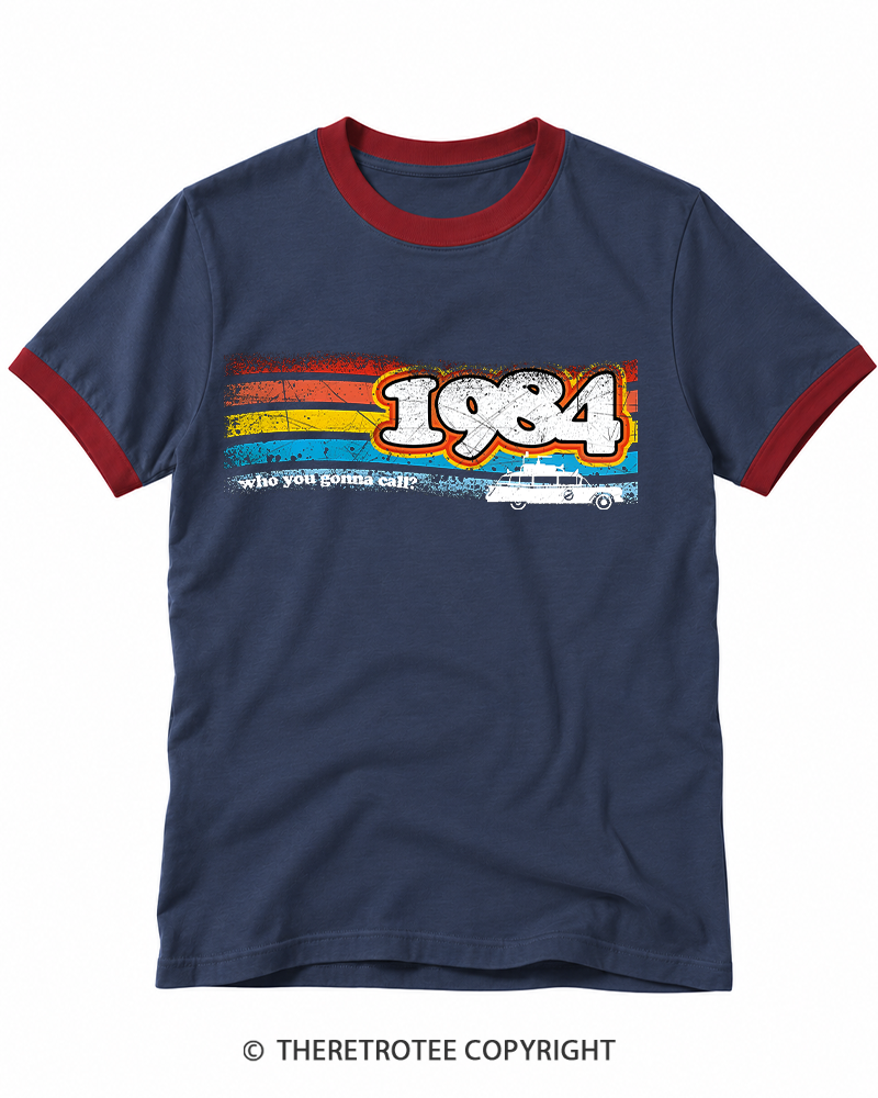 TheRetroTee 1984 Buster 1980s Ringer T-shirt