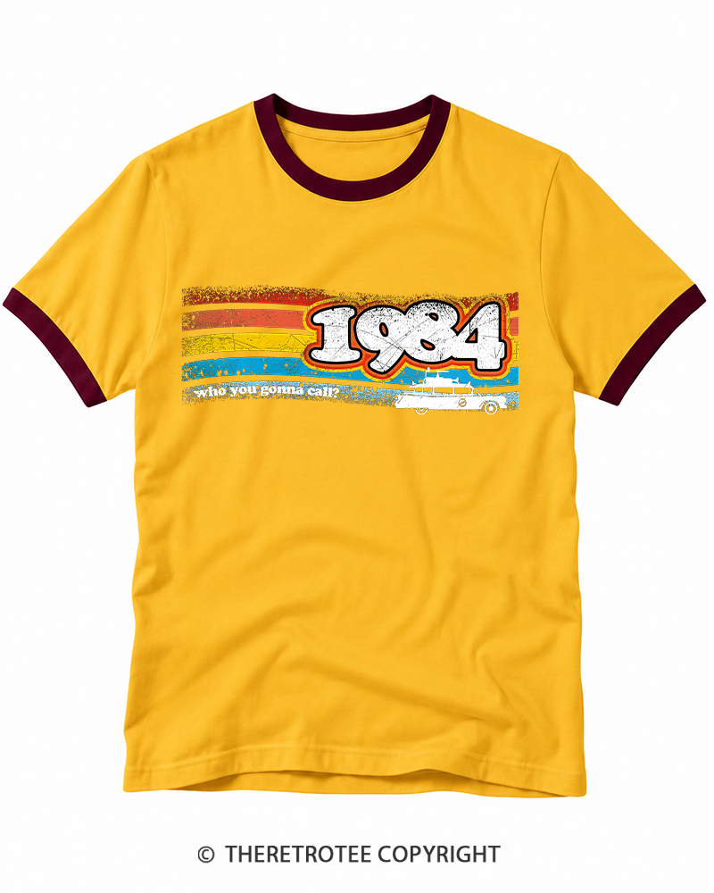 TheRetroTee 1984 Buster 1980s Ringer T-shirt