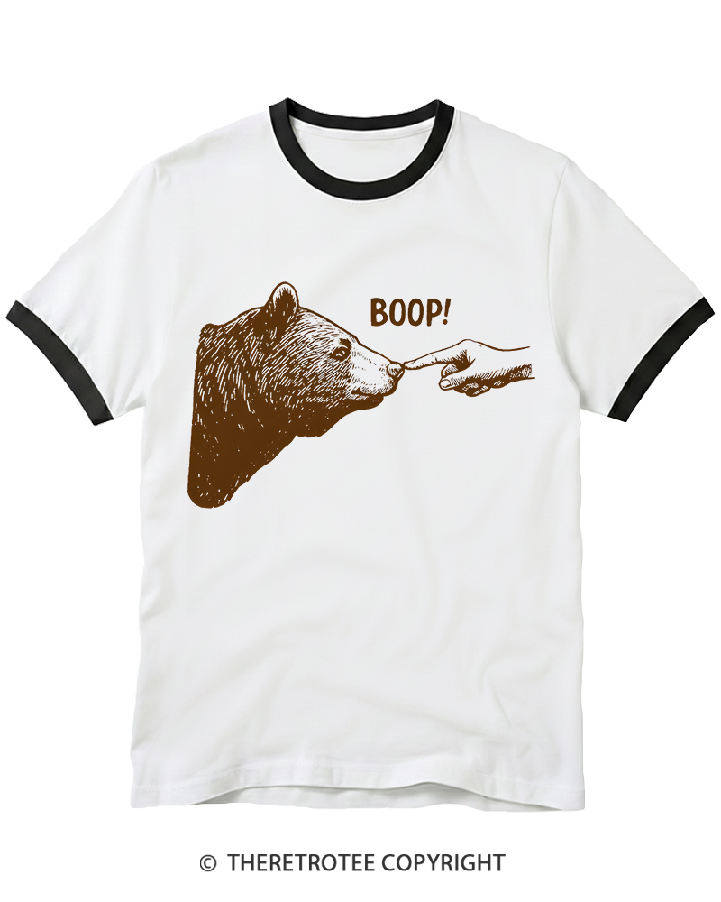 TheRetroTee Boop 1990s Ringer T-shirt