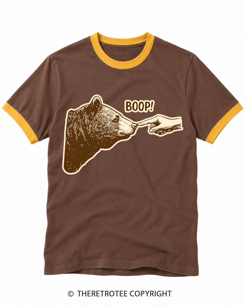 TheRetroTee Boop 1990s Ringer T-shirt