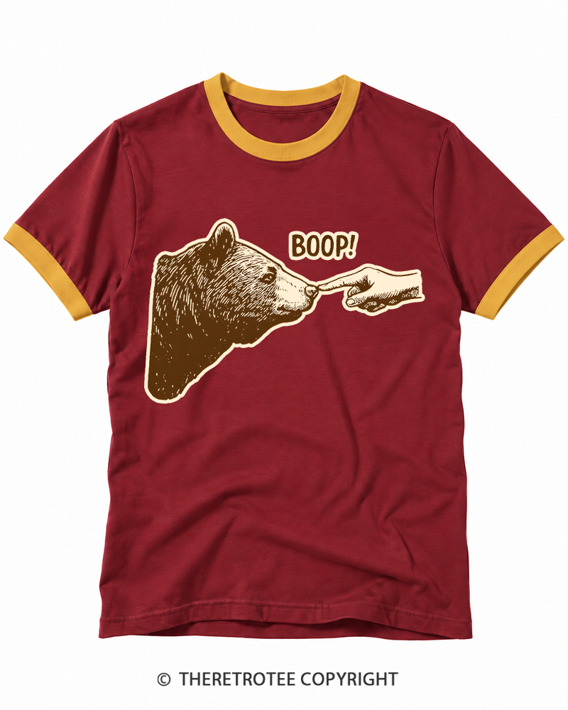 TheRetroTee Boop 1990s Ringer T-shirt