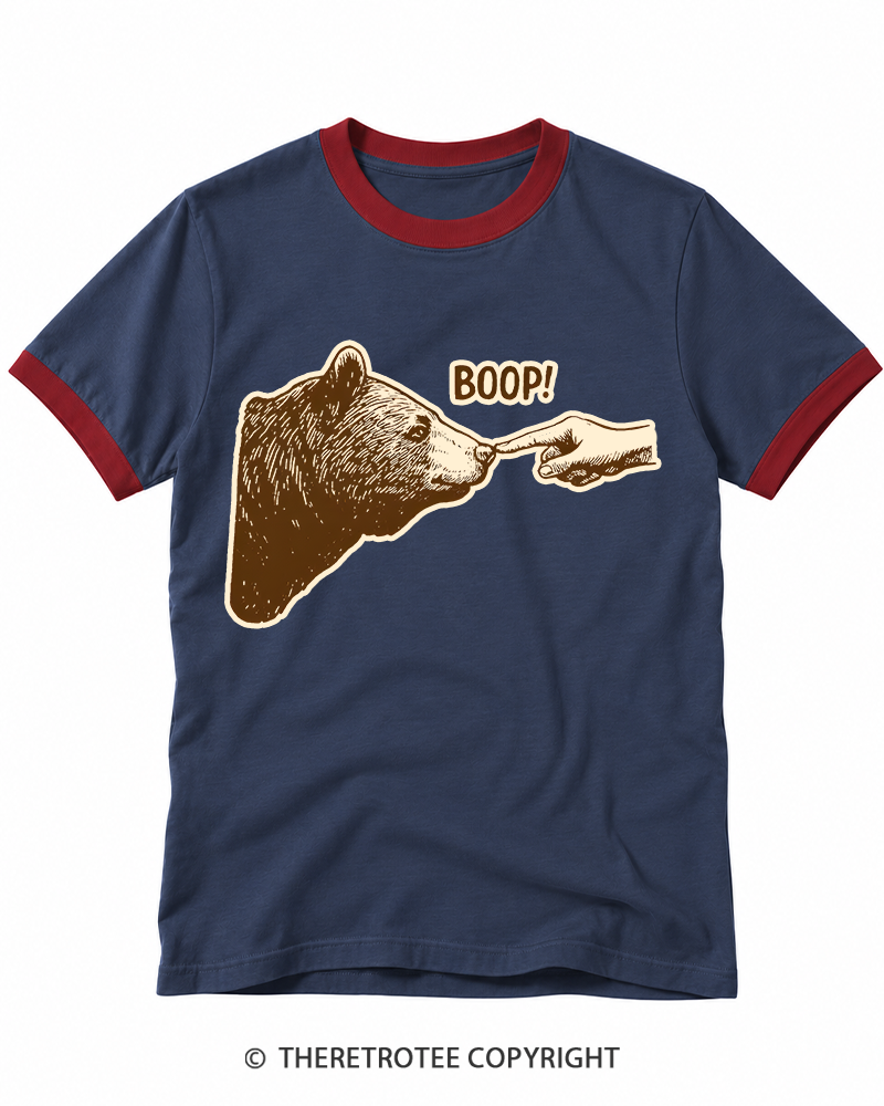 TheRetroTee Boop 1990s Ringer T-shirt