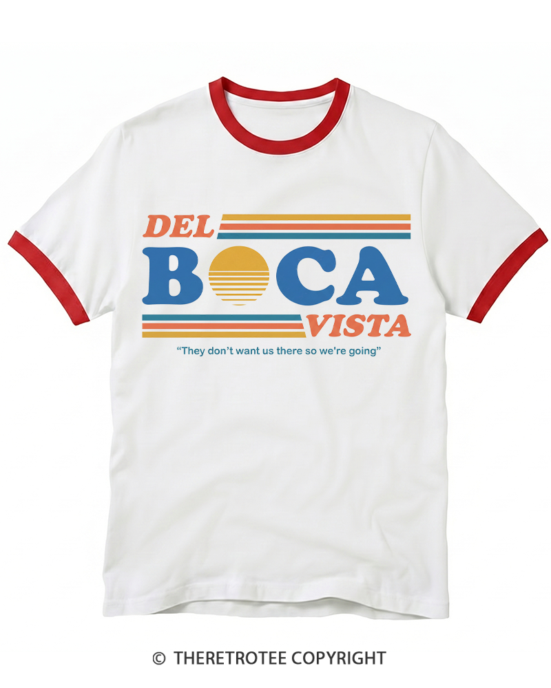 TheRetroTee Del Boca Vista 1990s Ringer T-shirt