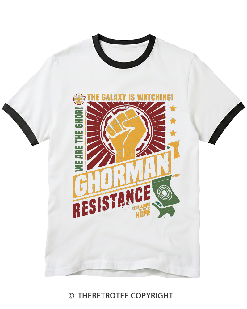TheRetroTee Hope Builds Rebellion Ringer T-shirt