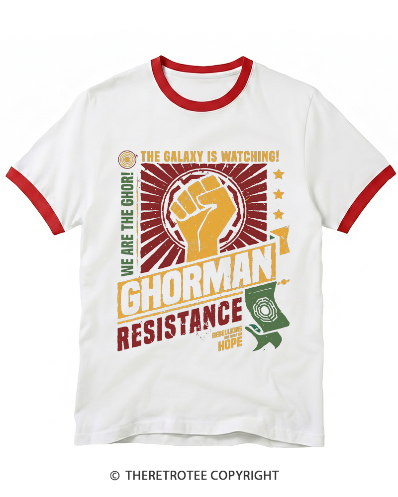 TheRetroTee Hope Builds Rebellion Ringer T-shirt