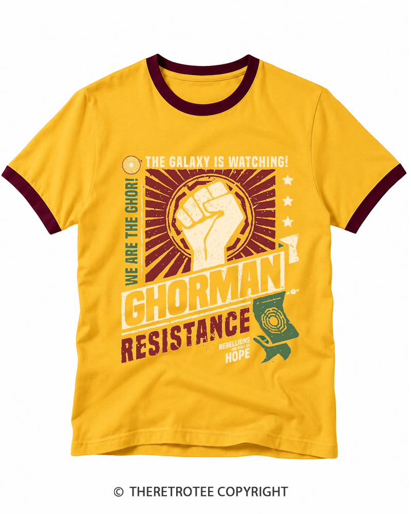 TheRetroTee Hope Builds Rebellion Ringer T-shirt