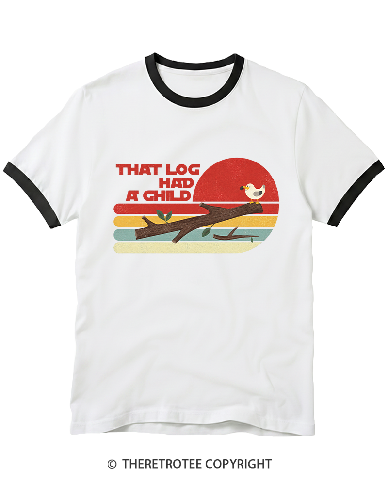 TheRetroTee Seagulls That LG Had A Child 1980s Ringer T-shirt