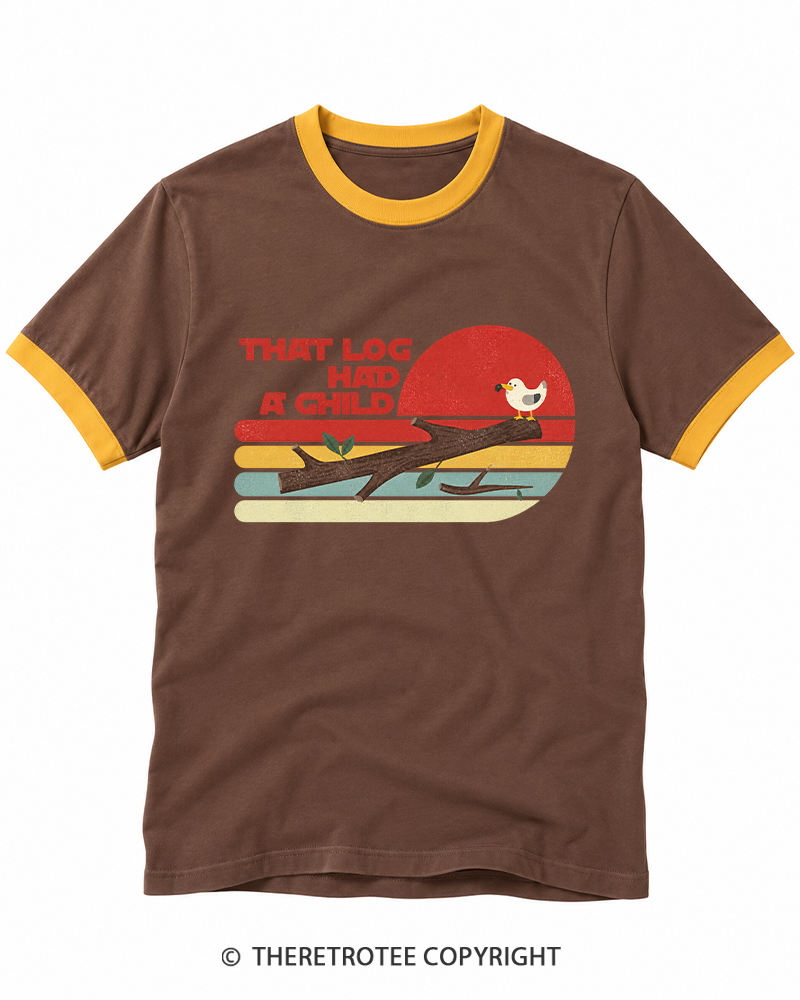 TheRetroTee Seagulls That LG Had A Child 1980s Ringer T-shirt
