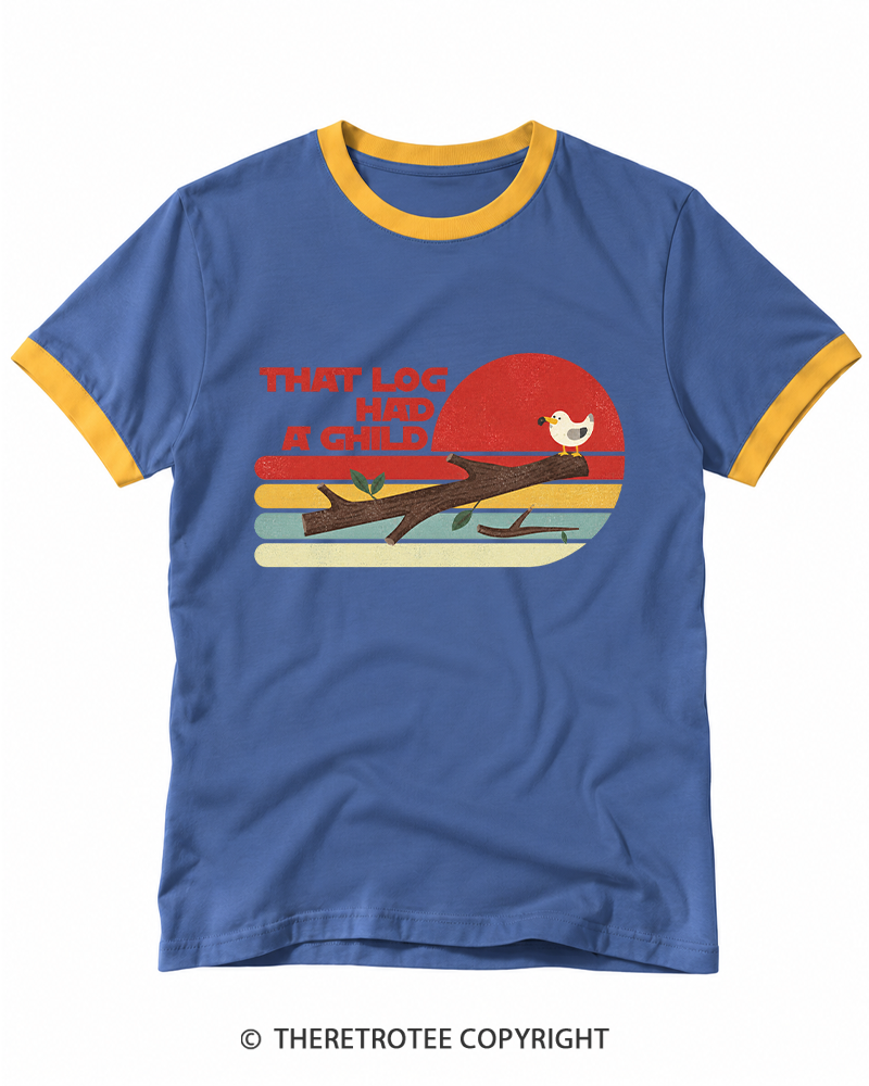 TheRetroTee Seagulls That LG Had A Child 1980s Ringer T-shirt