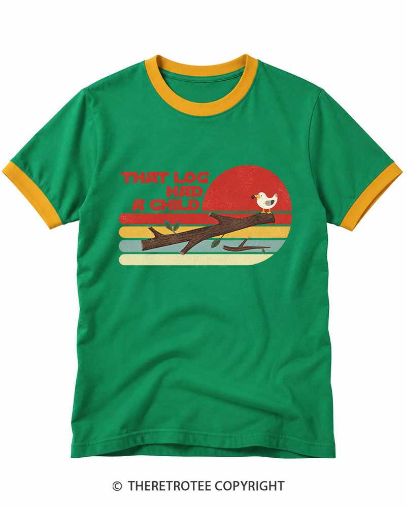 TheRetroTee Seagulls That LG Had A Child 1980s Ringer T-shirt