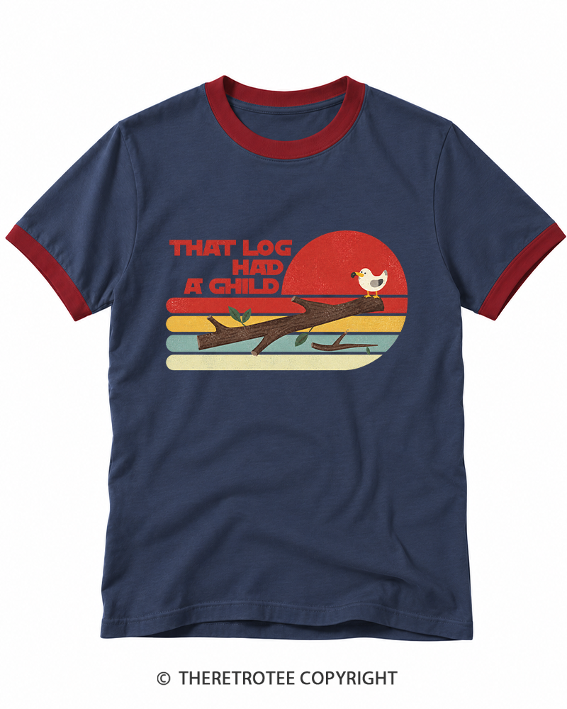 TheRetroTee Seagulls That LG Had A Child 1980s Ringer T-shirt