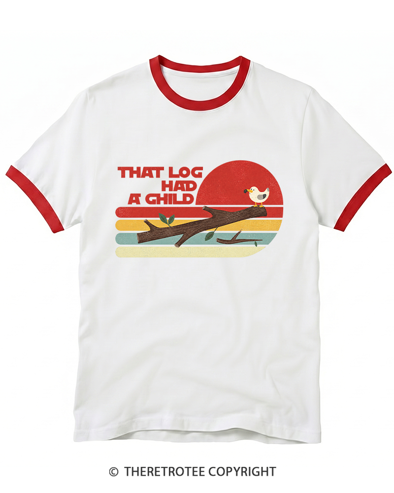 TheRetroTee Seagulls That LG Had A Child 1980s Ringer T-shirt