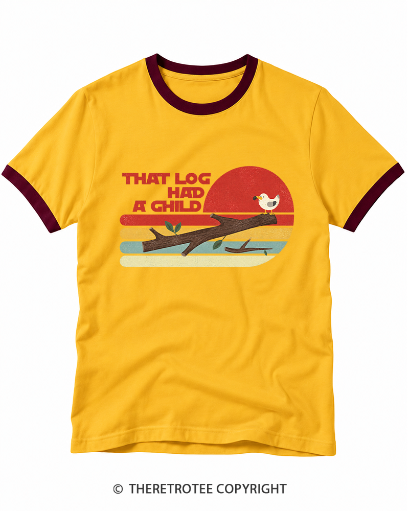 TheRetroTee Seagulls That LG Had A Child 1980s Ringer T-shirt