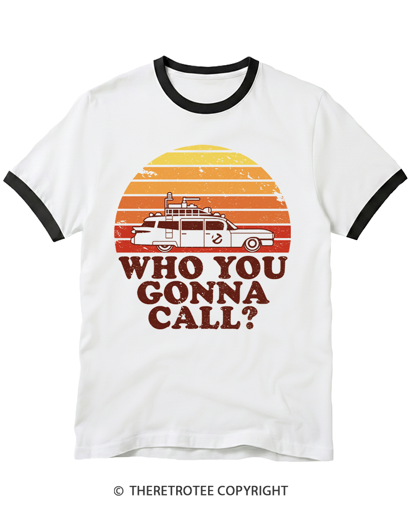 TheRetroTee Sunset 1980s Ringer T-shirt