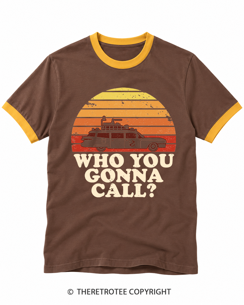 TheRetroTee Sunset 1980s Ringer T-shirt
