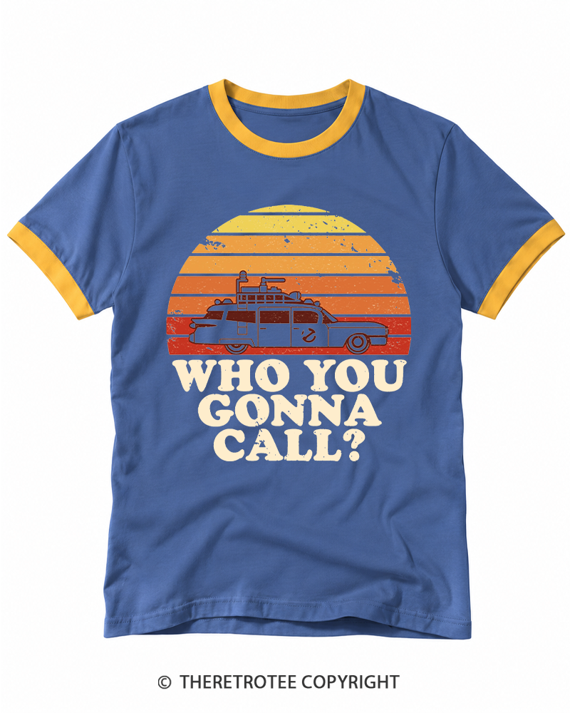TheRetroTee Sunset 1980s Ringer T-shirt