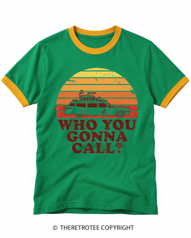 TheRetroTee Sunset 1980s Ringer T-shirt