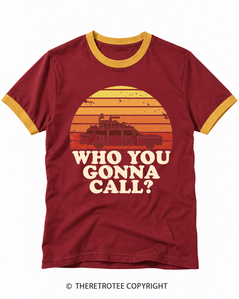 TheRetroTee Sunset 1980s Ringer T-shirt