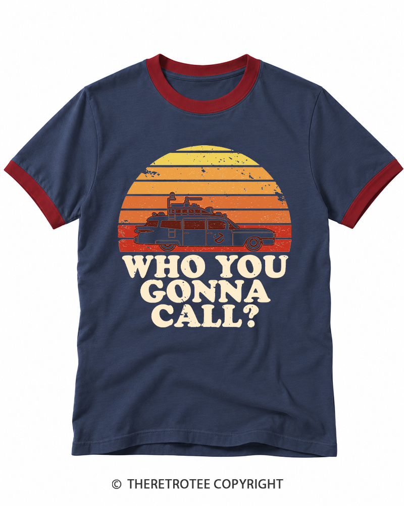 TheRetroTee Sunset 1980s Ringer T-shirt