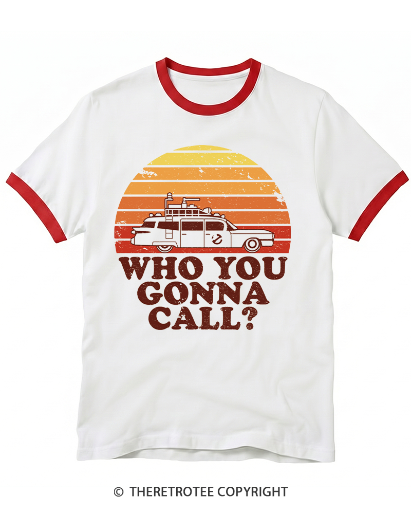 TheRetroTee Sunset 1980s Ringer T-shirt