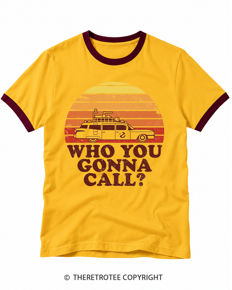 TheRetroTee Sunset 1980s Ringer T-shirt