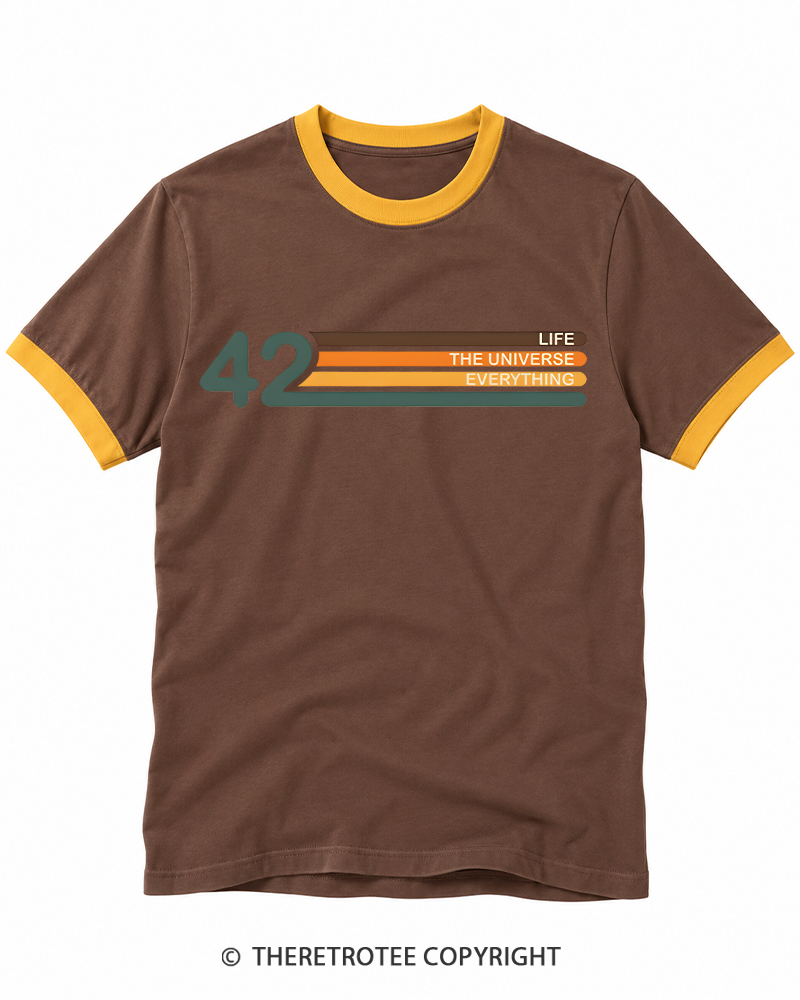TheRetroTee The Meaning of Life Ringer T-shirt