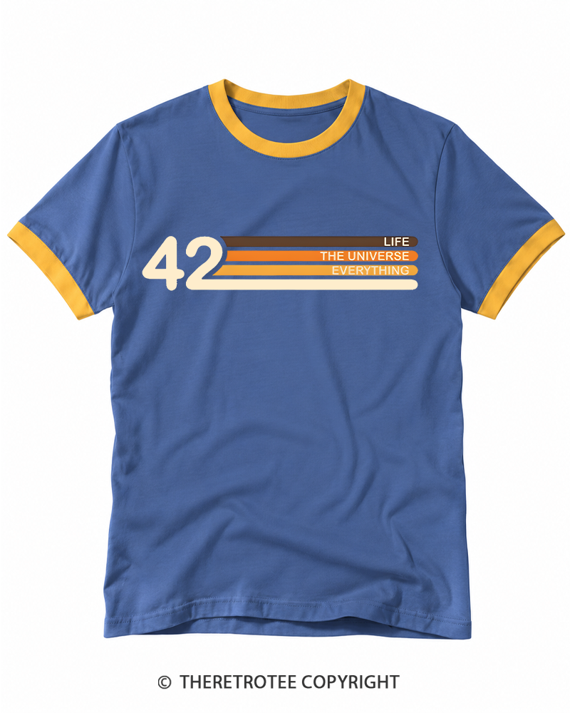 TheRetroTee The Meaning of Life Ringer T-shirt