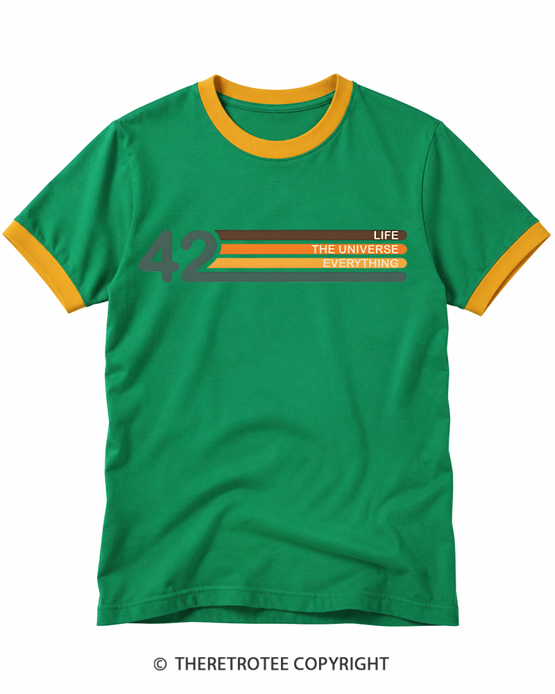 TheRetroTee The Meaning of Life Ringer T-shirt
