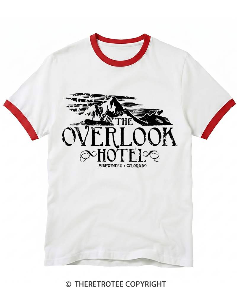 TheRetroTee The Overlook Hotel 1980s Ringer T-shirt